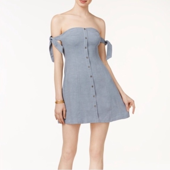 BNWT ASTR THE LABEL OFF THE SHOULDER DRESS LARGE - Picture 1 of 5